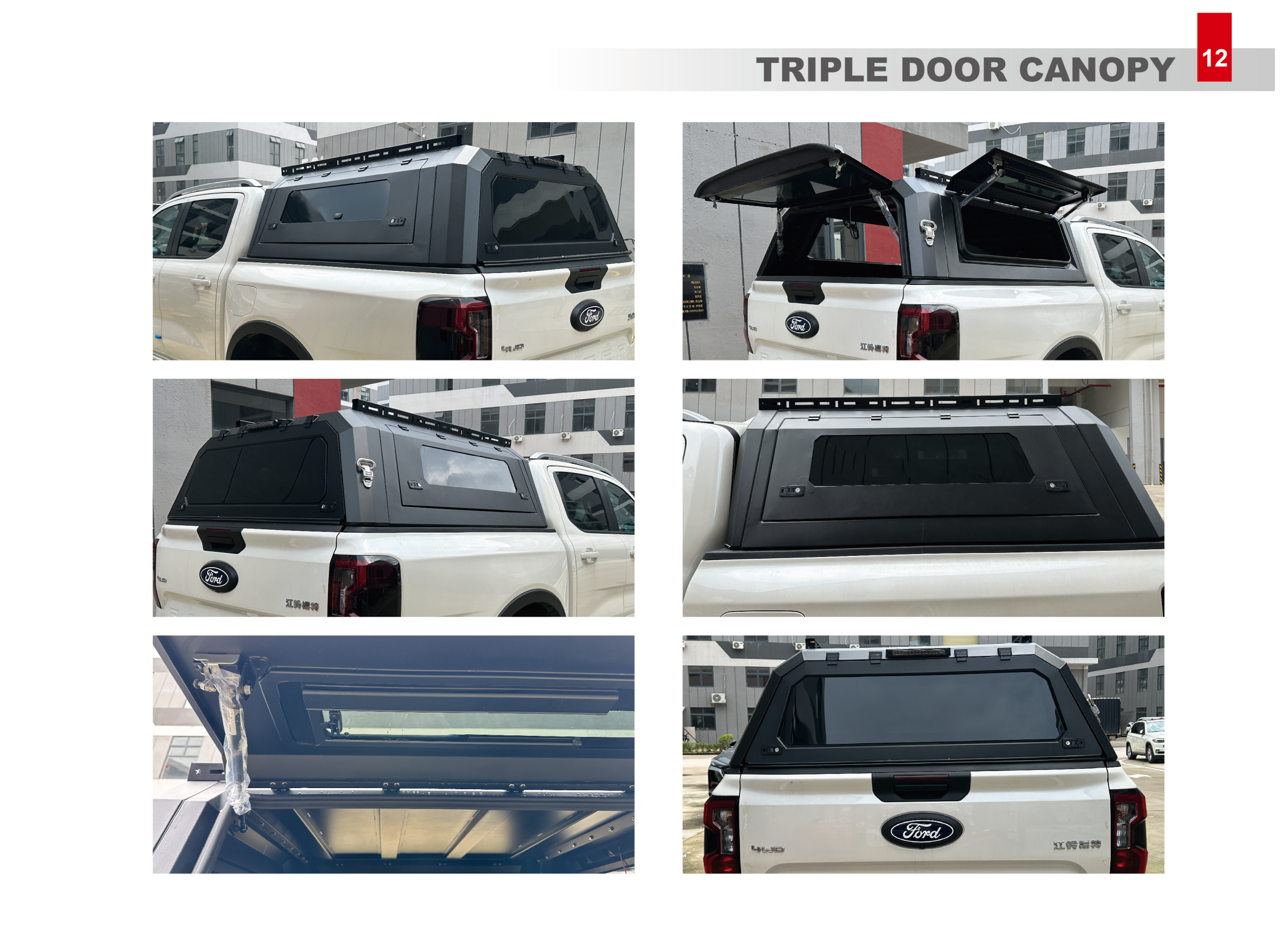 Weatherproof Pickup Truck Camper Shell Canopy for Weekend Adventure Travel