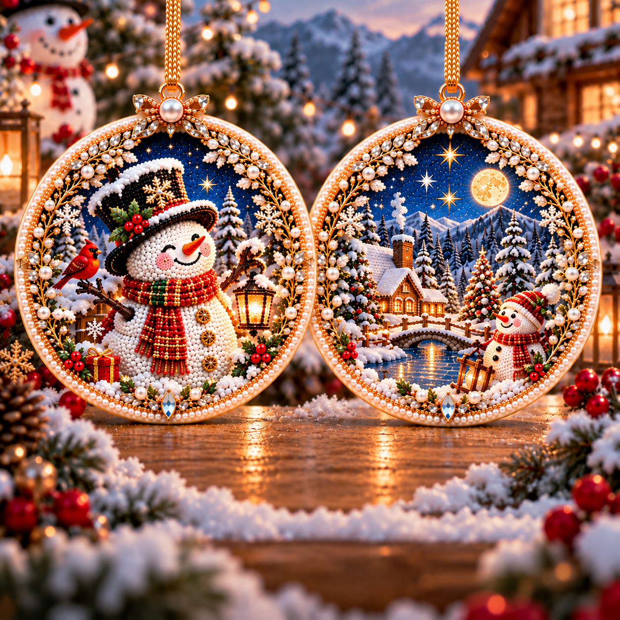🔥 Holiday Sale: 70% OFF-🎄 2-in-1 DIY Double-Sided Christmas Diamond Art Ornament Kit – Handmade Holiday Tree Decoration & Keepsake Gift