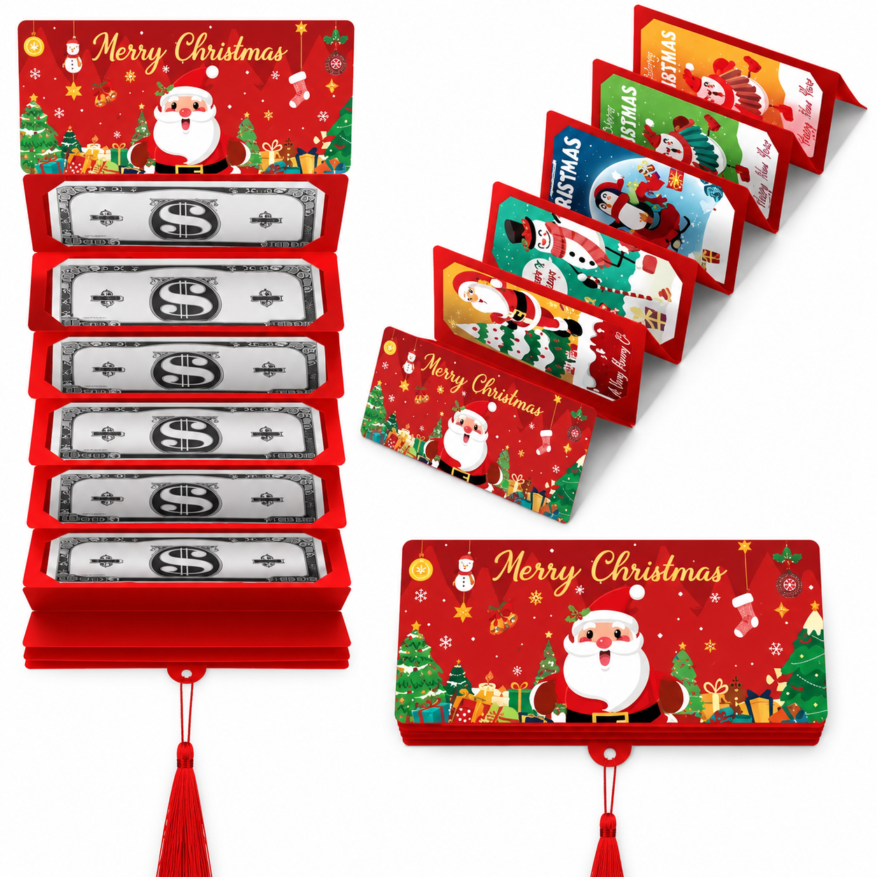 🎅 Last Day70% OFF-🎄 Fold-Out Christmas Money Gift Card