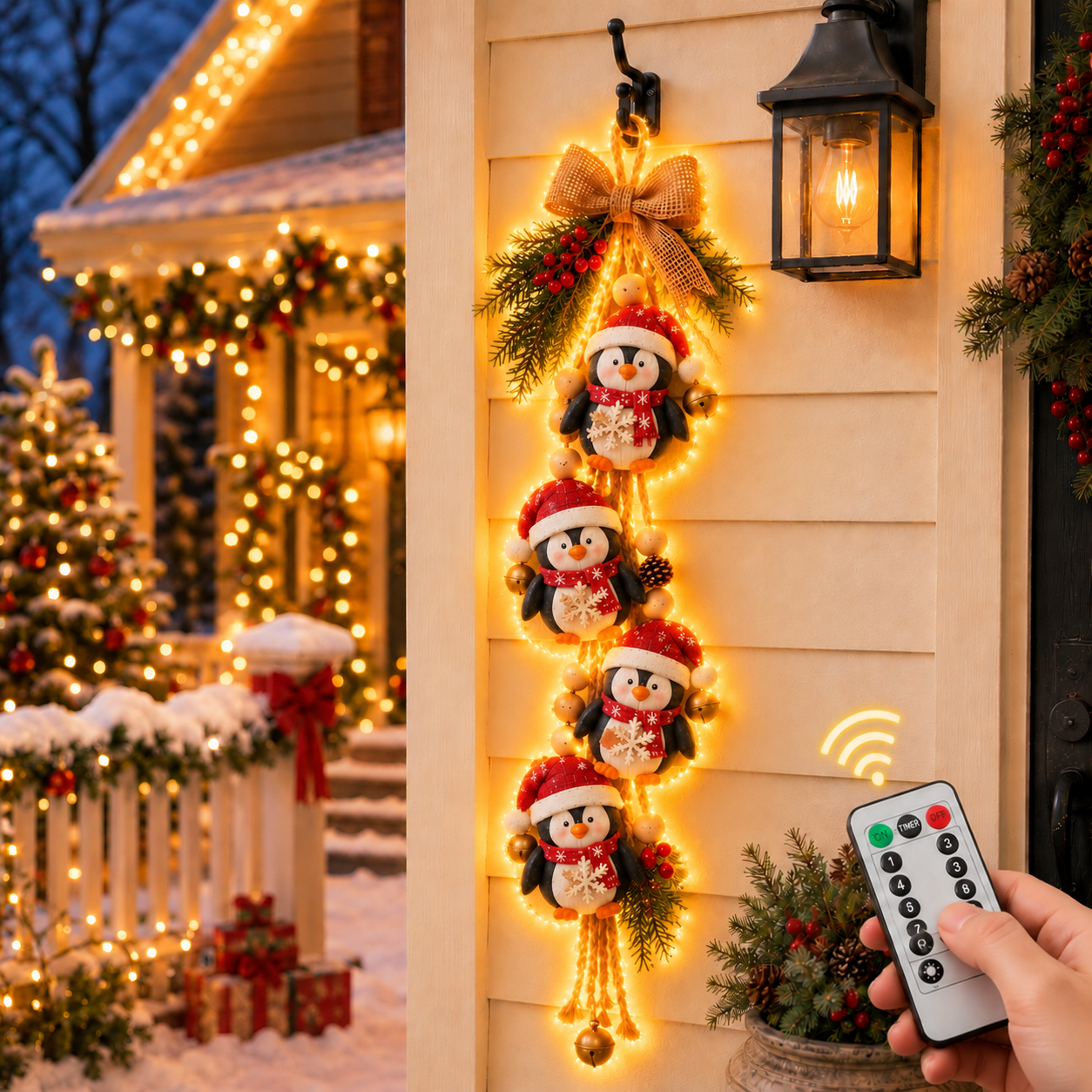🎄 A Little Christmas Hug Lighted Garland ❤