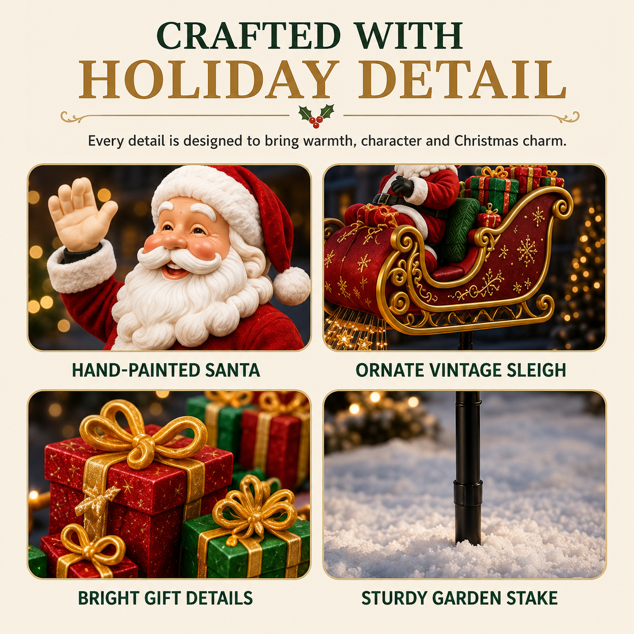 🎁 Last Day49% OFF-🎅✨ 2026 New Santa’s Flying Sleigh Gift Cascade – Solar Christmas Garden Light