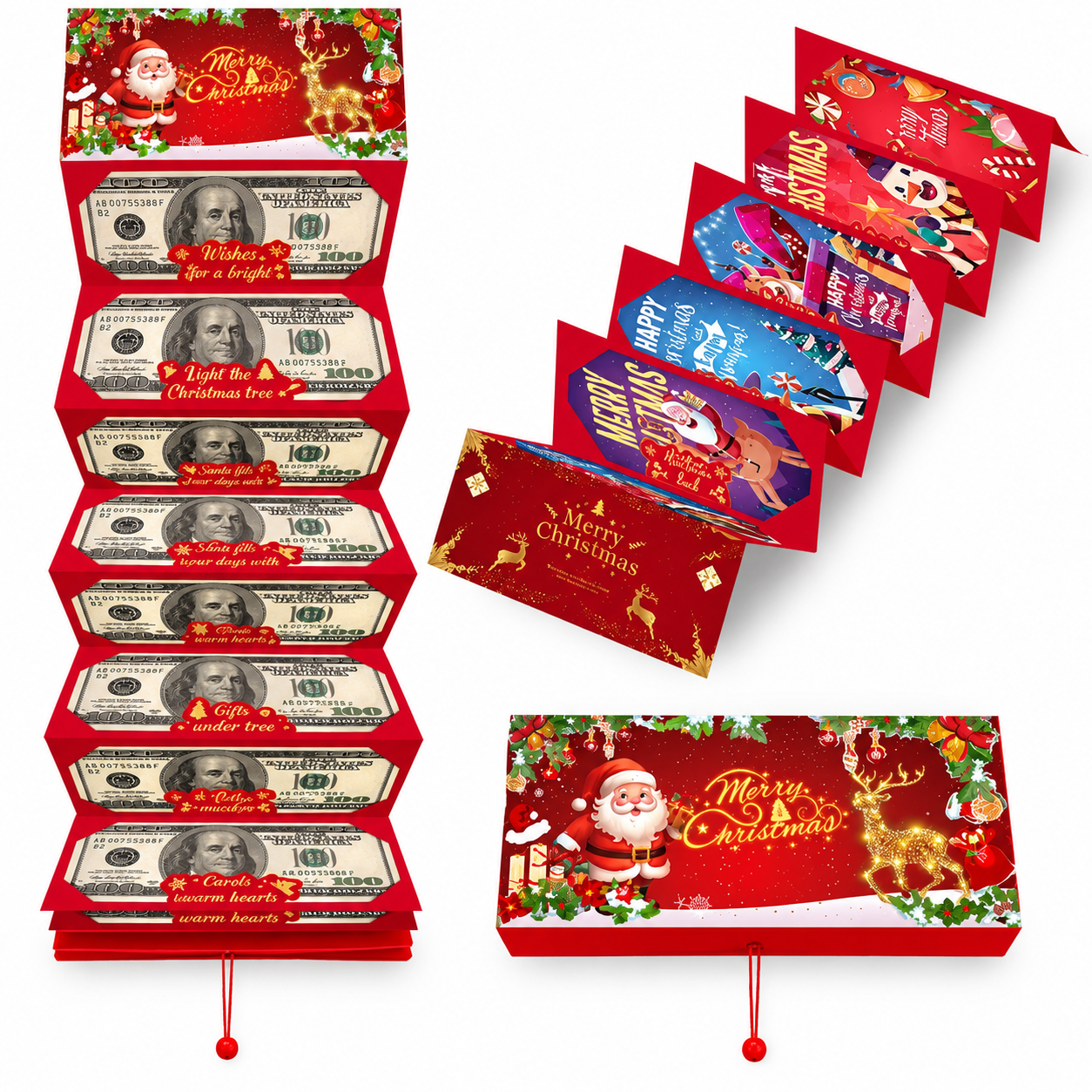 🎅 Last Day70% OFF-🎄 Fold-Out Christmas Money Gift Card