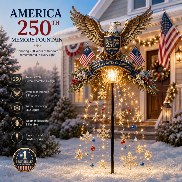 ❤️ Cardinal Memory Fountain – Lighted Christmas Remembrance Garden Decor