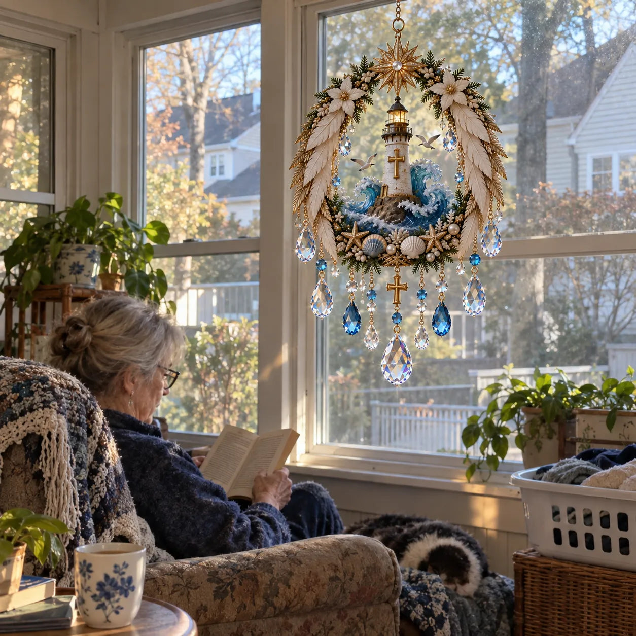 ✝️ Last Day 70% OFF – Christian Crystal Suncatcher | 5 Faith-Inspired Window Designs with Cascading Rainbow Crystals ✨