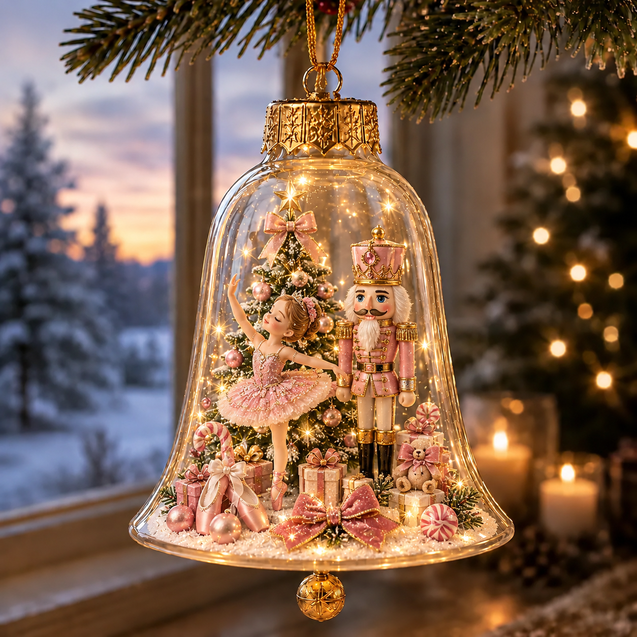 ✨🎄 Leuchtende Weihnachtsdeko mit warmem Licht – festliche Weihnachtswelt fur Tisch, Regal & Fensterbank