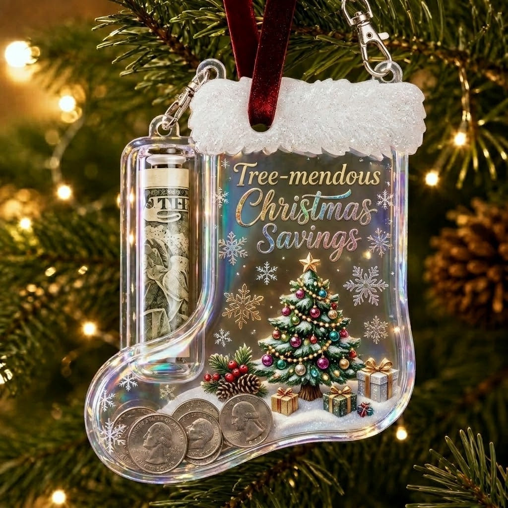 🔥LAST DAY 70% OFF-Christmas Stocking Money Holder Ornament