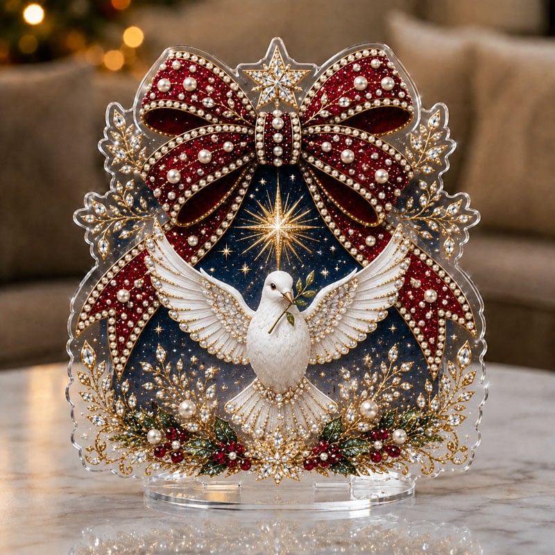 🎁 Last Day70% OFF--Christmas Bow Crystal Diamond Painting DIY Table Decor Kit