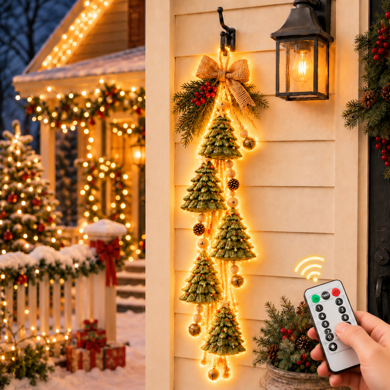 🎄 A Little Christmas Hug Lighted Garland ❤