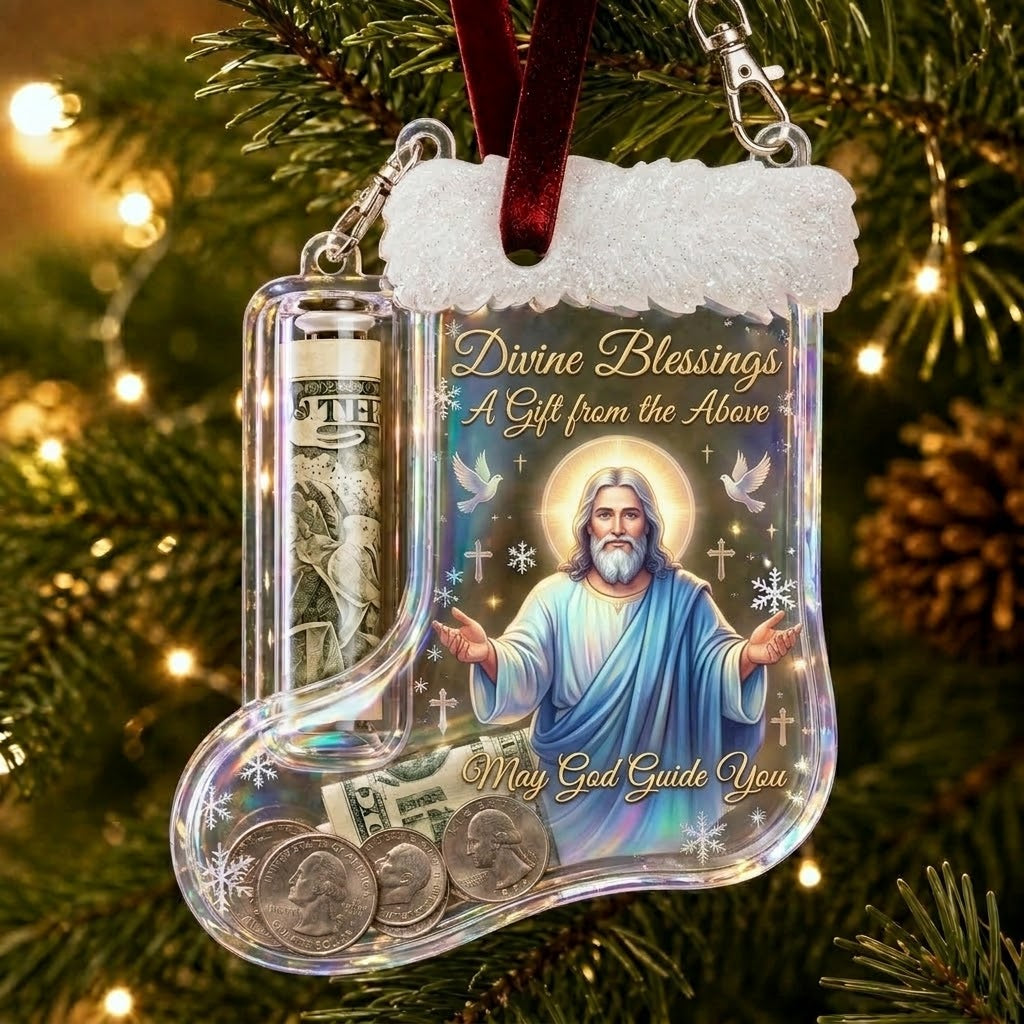 🔥LAST DAY 70% OFF-Christmas Stocking Money Holder Ornament