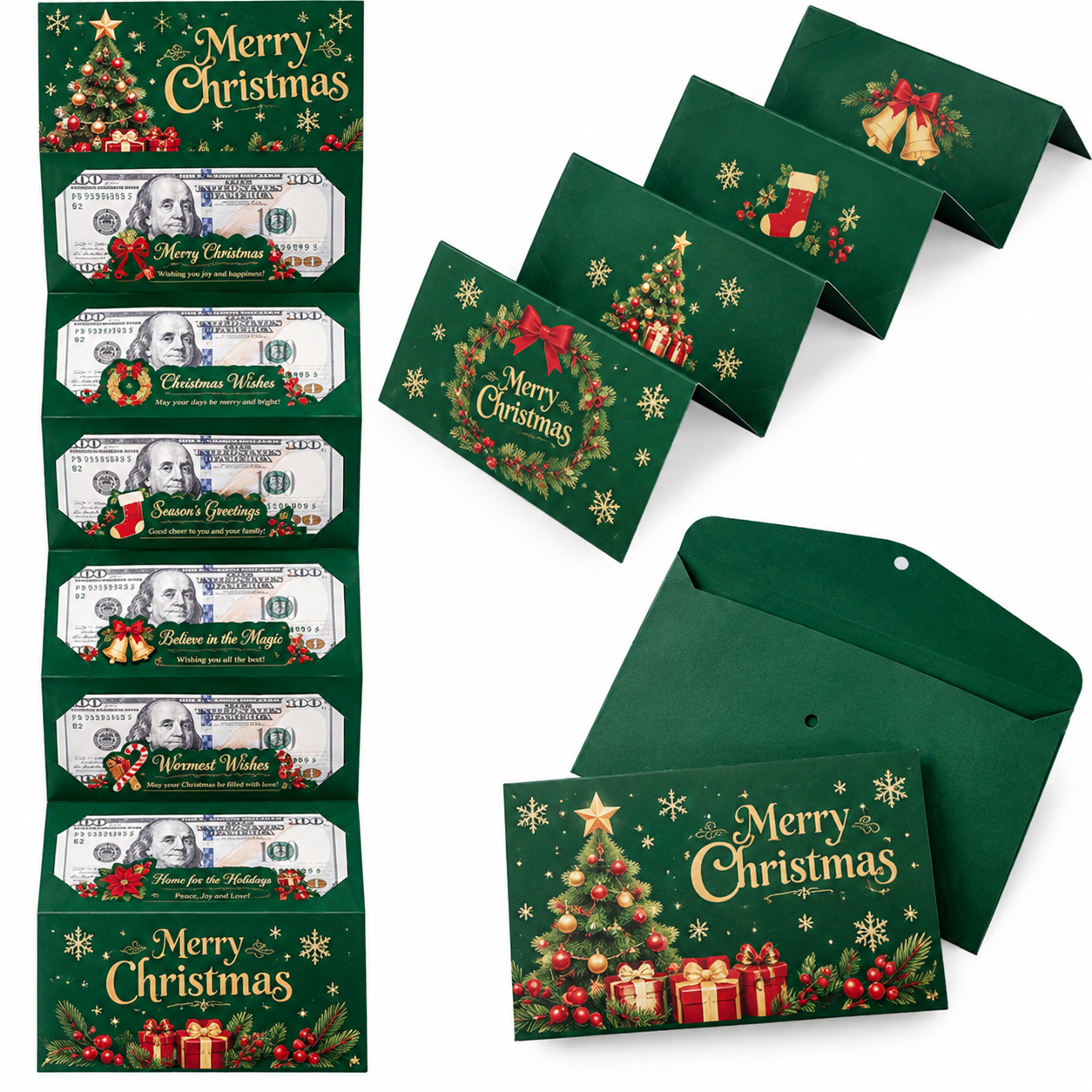 🎅 Last Day70% OFF-🎄 Fold-Out Christmas Money Gift Card