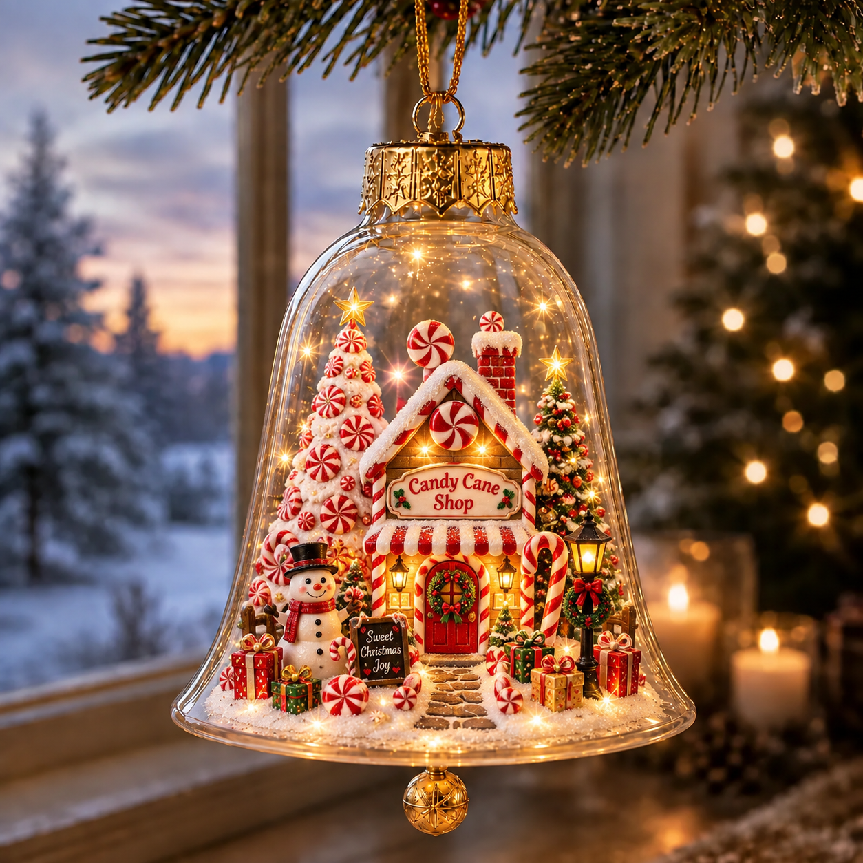 ✨🎄 Leuchtende Weihnachtsdeko mit warmem Licht – festliche Weihnachtswelt fur Tisch, Regal & Fensterbank
