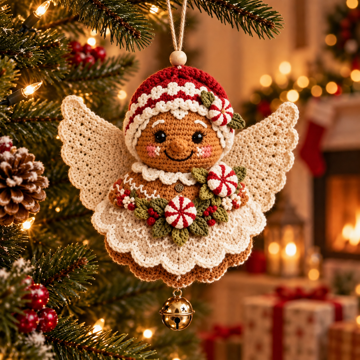 🎄  Last Day 70% OFF –  DIY Crochet Christmas Angel Ornament Kit – Make, Hang & Treasure✨