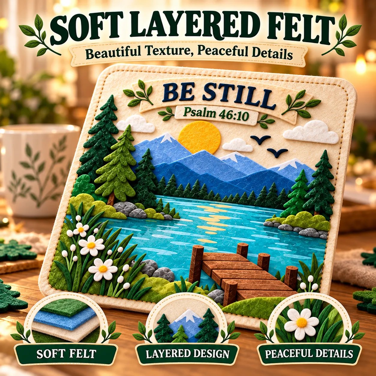 Bible verse felt sticker craft process