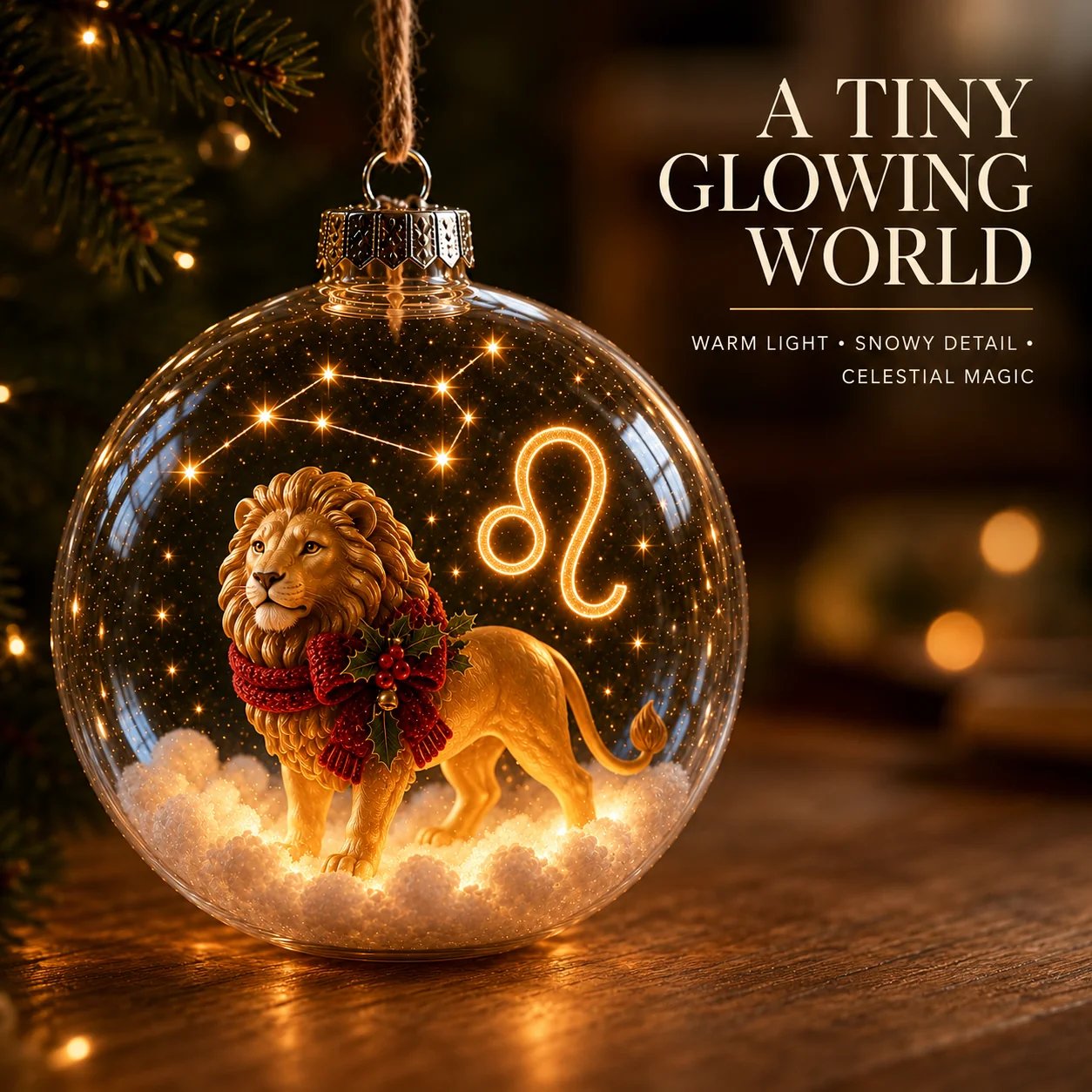 ⏳ Last Day 70% OFF – ✨ Lighted Zodiac Christmas Ornament | 12 Astrology-Inspired Designs with Warm Golden Glow, Constellation Details & Personalized Star Sign Style 🎄