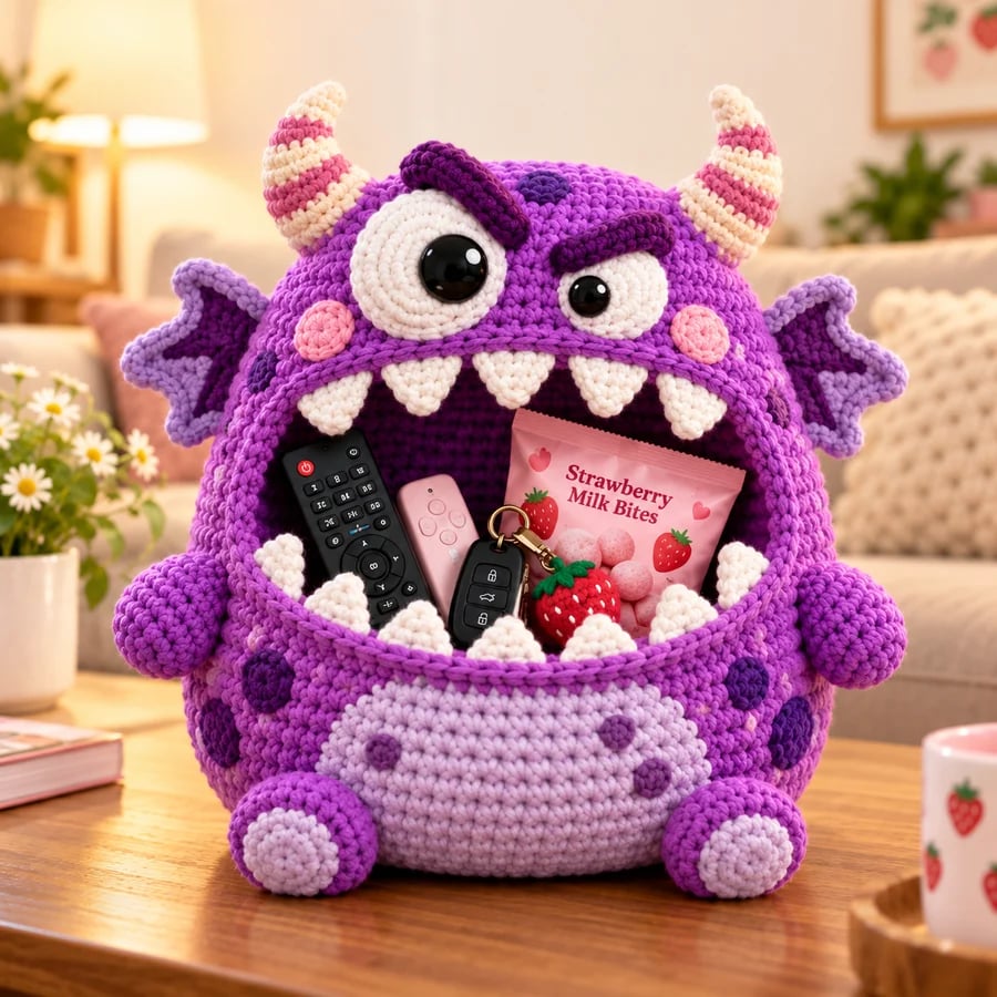 Purple Batty Berry Monster