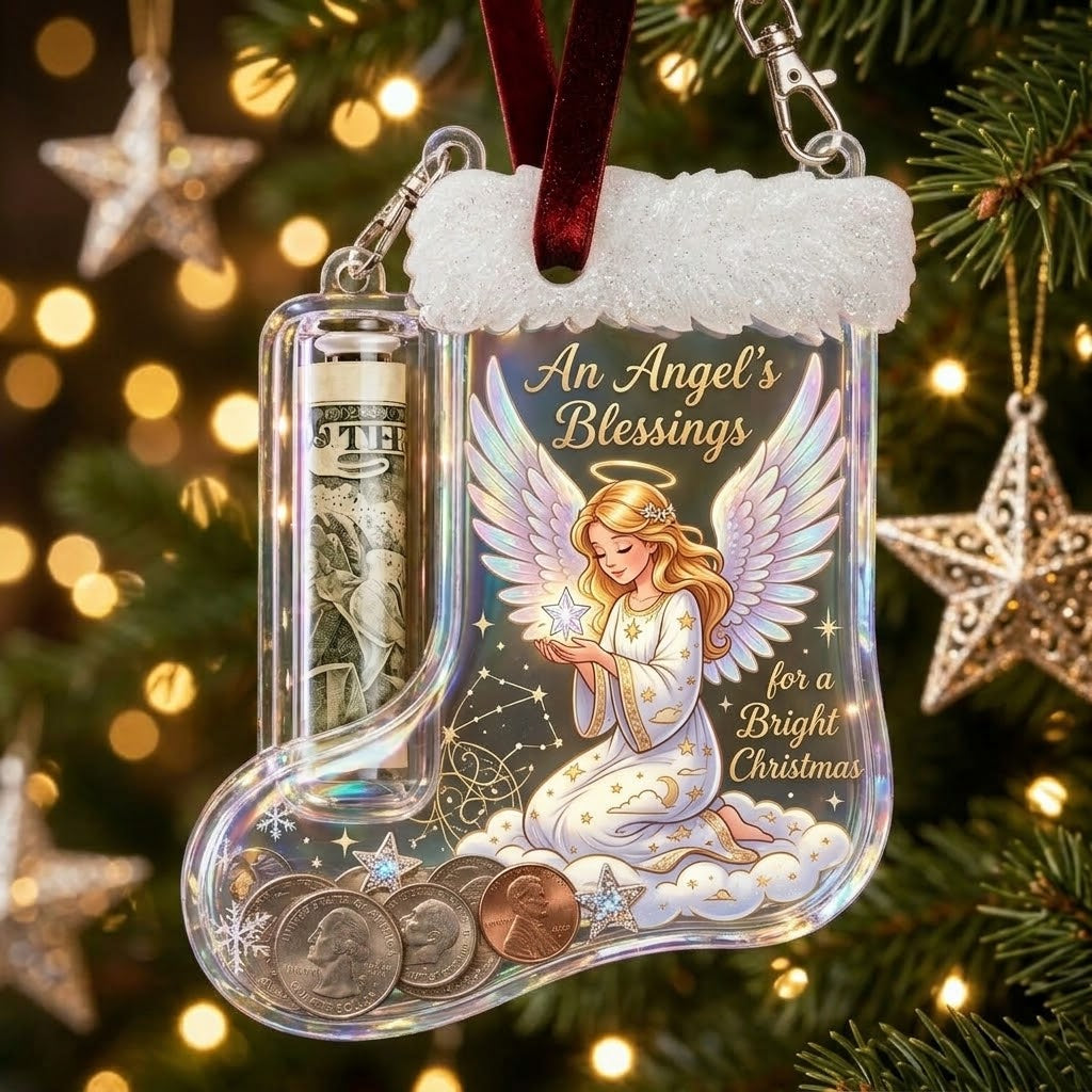 🔥LAST DAY 70% OFF-Christmas Stocking Money Holder Ornament