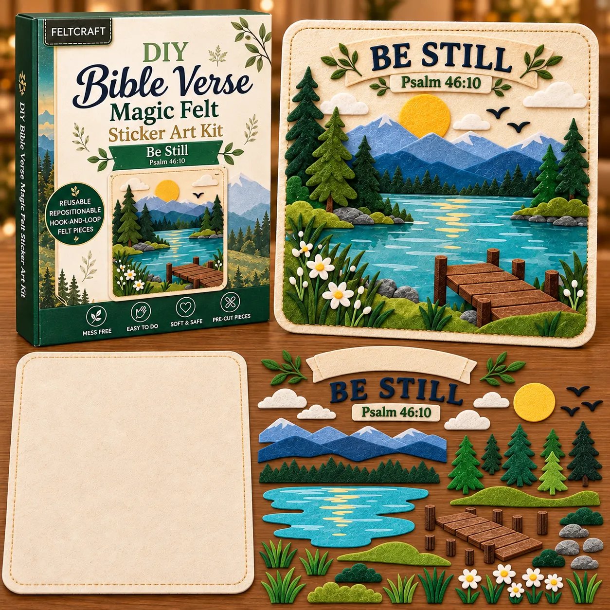 Bible Verse Magic Felt Sticker Art DIY Kit