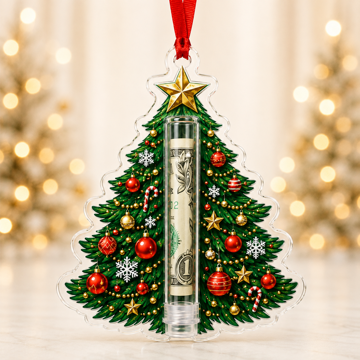 🎁💵 Last Day70% OFF Christmas Cash Holder Ornament — Turn Cash Into a Christmas Surprise