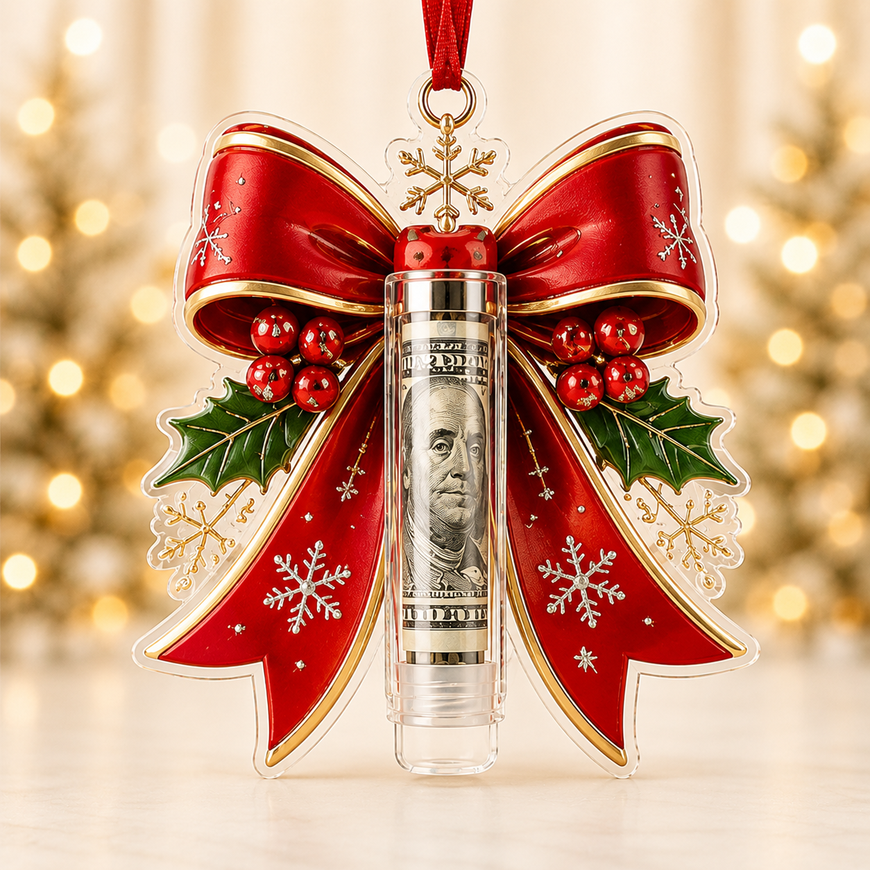 🎁💵 Last Day70% OFF Christmas Cash Holder Ornament — Turn Cash Into a Christmas Surprise