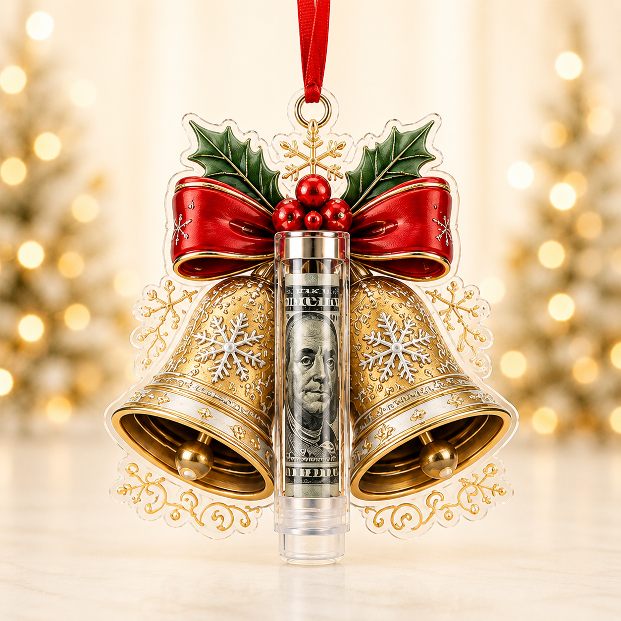 🎁💵 Last Day70% OFF Christmas Cash Holder Ornament — Turn Cash Into a Christmas Surprise