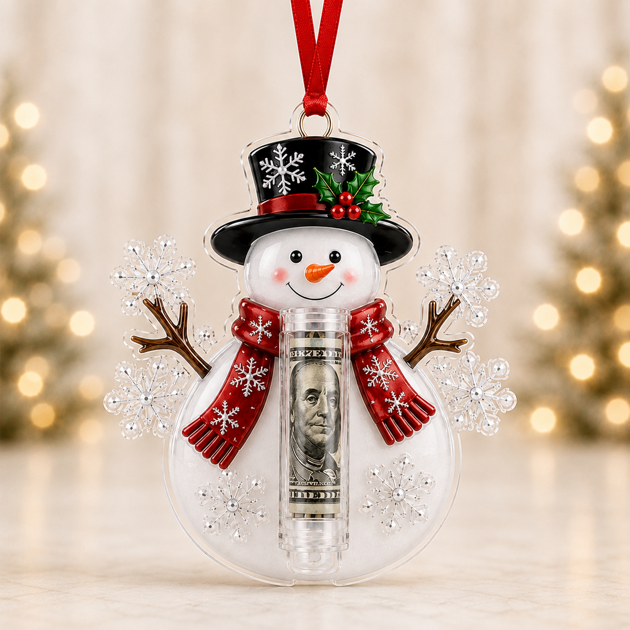 🎁💵 Last Day70% OFF Christmas Cash Holder Ornament — Turn Cash Into a Christmas Surprise