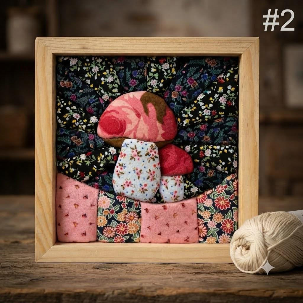 ⏳ Last Day 70% OFF-Kinusaiga-Framed No-Sew Animal Fabric Art Kit