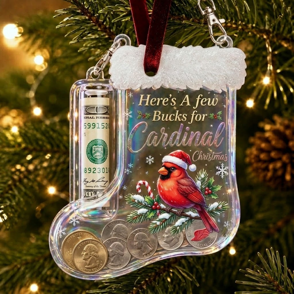 🔥LAST DAY 70% OFF-Christmas Stocking Money Holder Ornament