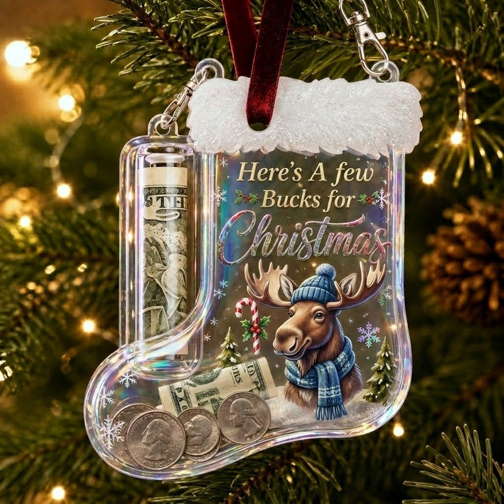 🔥LAST DAY 70% OFF-Christmas Stocking Money Holder Ornament