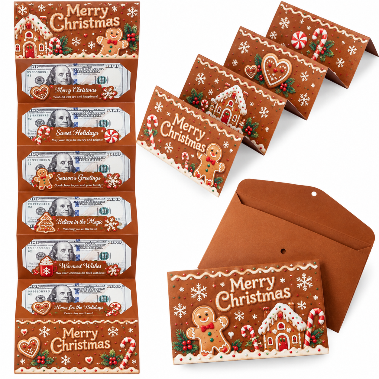 🎅 Last Day70% OFF-🎄 Fold-Out Christmas Money Gift Card