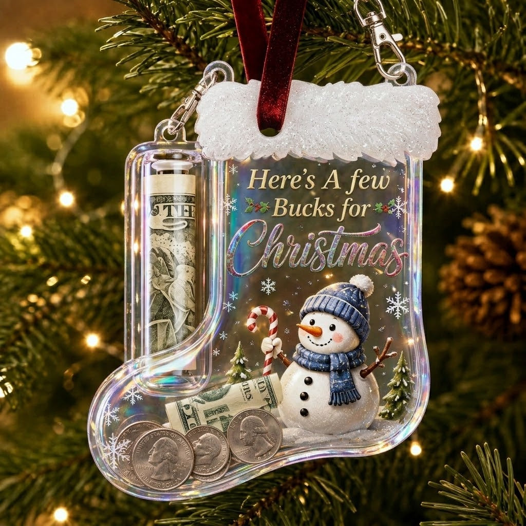 🔥LAST DAY 70% OFF-Christmas Stocking Money Holder Ornament