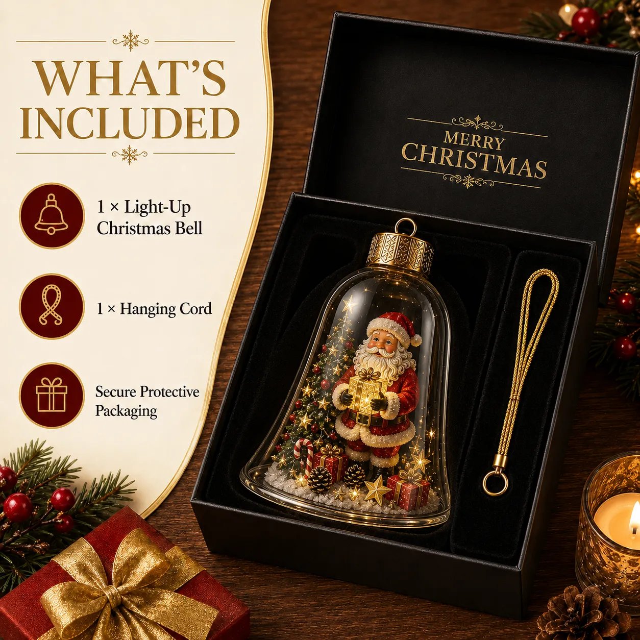 ✨🎄 Leuchtende Weihnachtsdeko mit warmem Licht – festliche Weihnachtswelt fur Tisch, Regal & Fensterbank