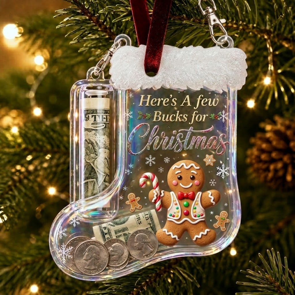 🔥LAST DAY 70% OFF-Christmas Stocking Money Holder Ornament