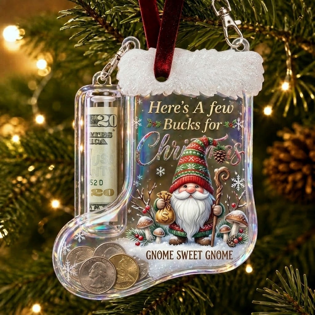 🔥LAST DAY 70% OFF-Christmas Stocking Money Holder Ornament