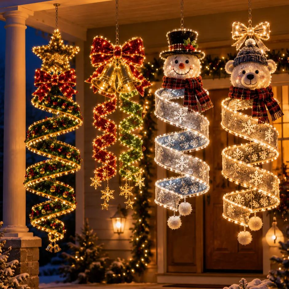 🎄Last day for 70% off-Christmas Magic Spira Hanging LED Light Collection