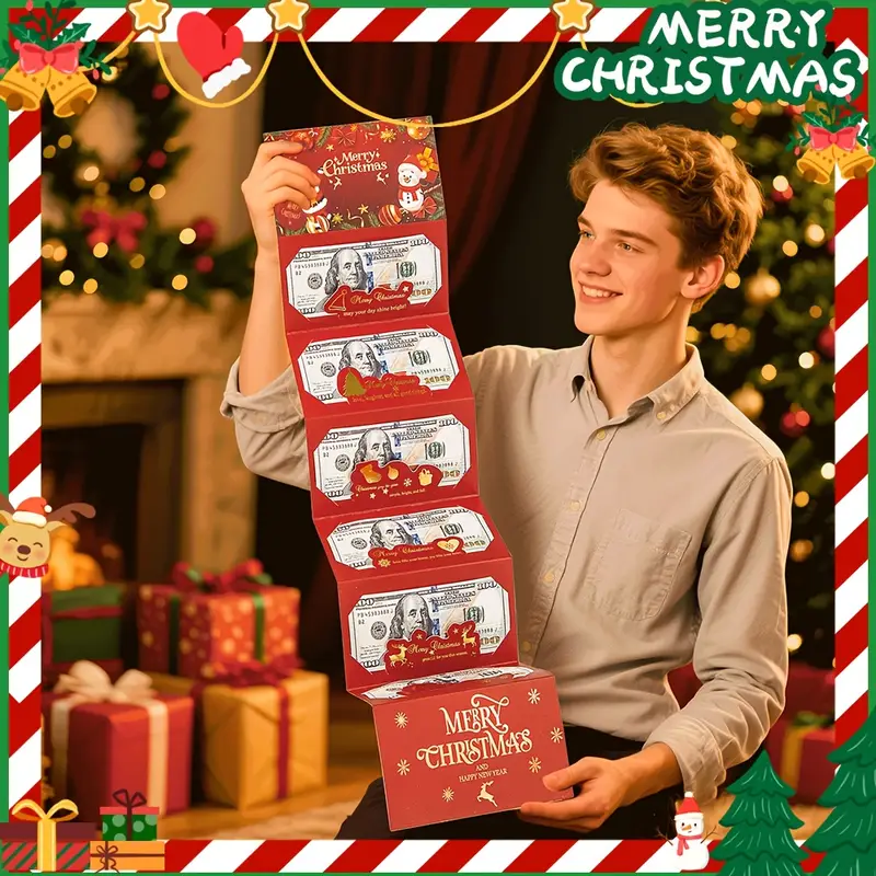 🎅 Last Day70% OFF-🎄 Fold-Out Christmas Money Gift Card