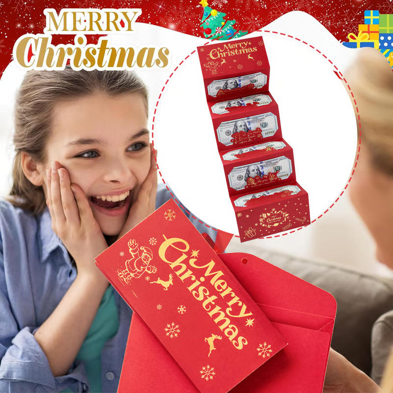 🎅 Last Day70% OFF-🎄 Fold-Out Christmas Money Gift Card