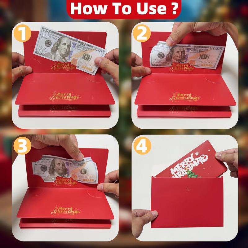 🎅 Last Day70% OFF-🎄 Fold-Out Christmas Money Gift Card