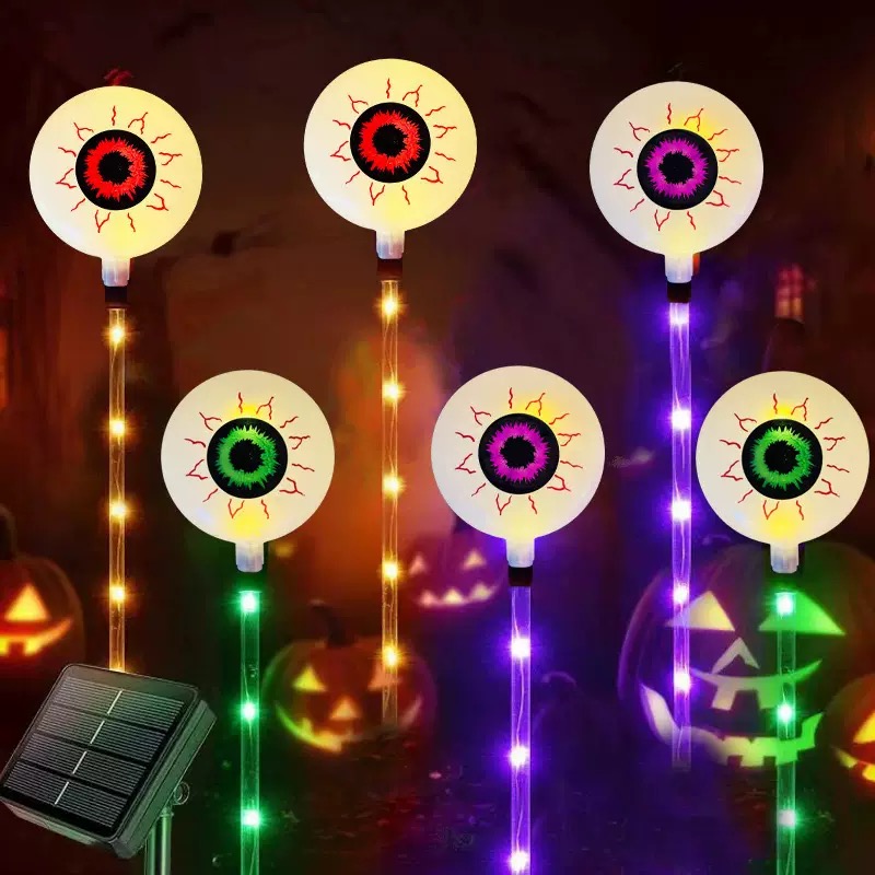 Halloween Solar Path Lights Set, 6-Piece Outdoor
