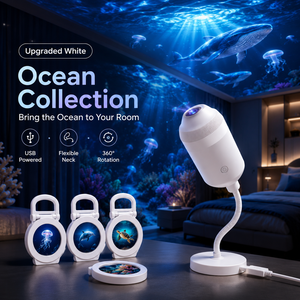 🔥 Last Day 57% OFF 🌌 HD Smart 5D Holographic Night Light Projector