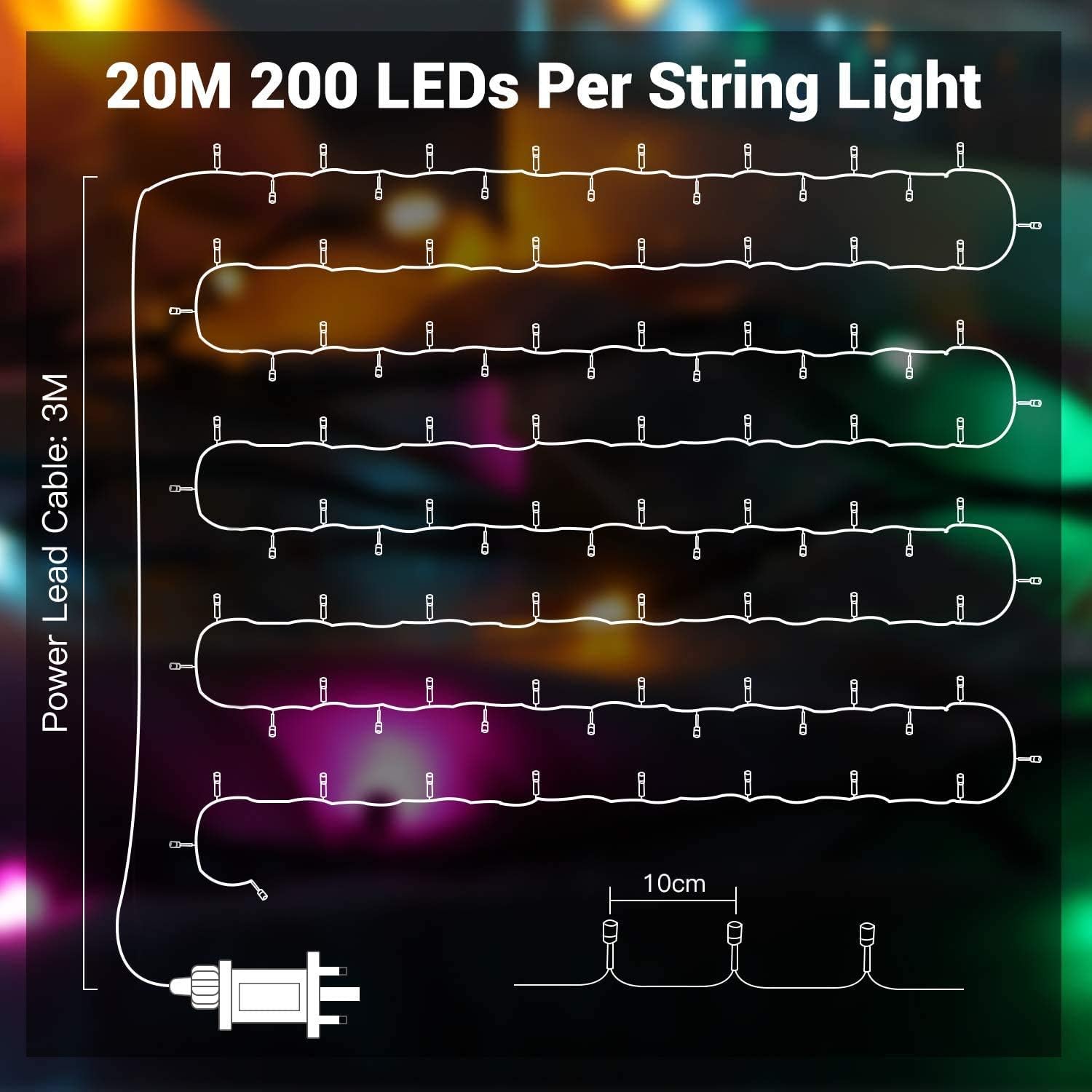 GlobaLink Christmas String Lights
