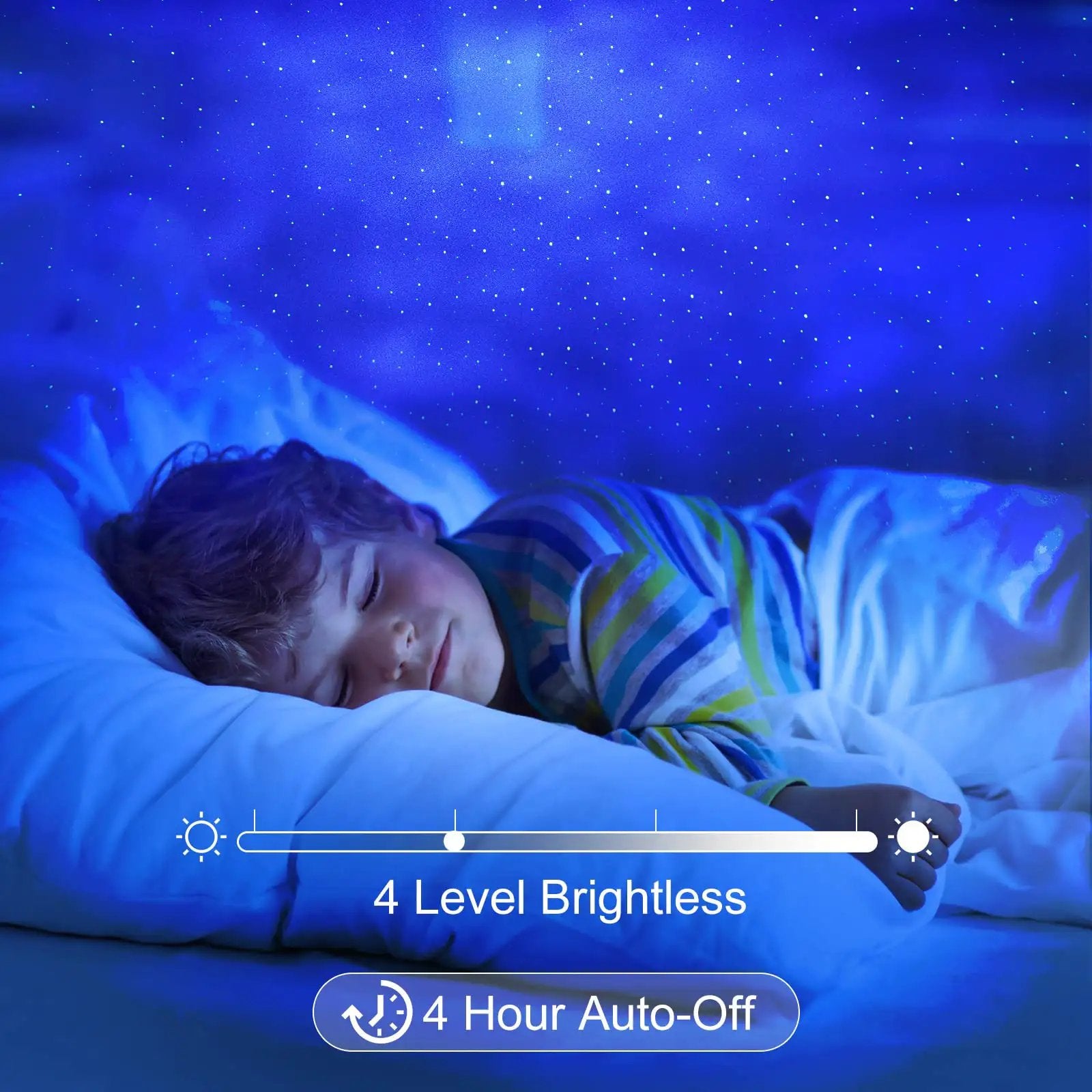 Star Projector Galaxy Light 3D Aurora Night Sky Projector, 4 In 1 Multifunction With Remote
