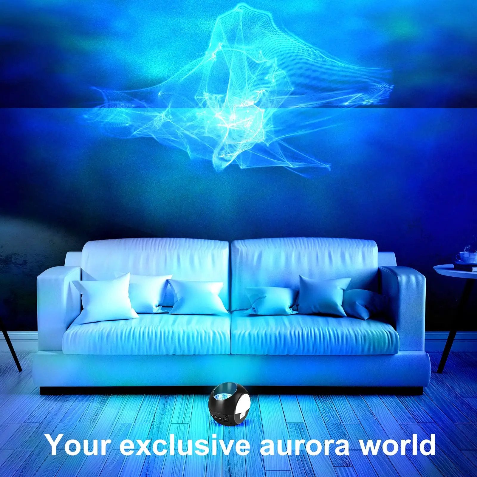 Star Projector Galaxy Light 3D Aurora Night Sky Projector, 4 In 1 Multifunction With Remote