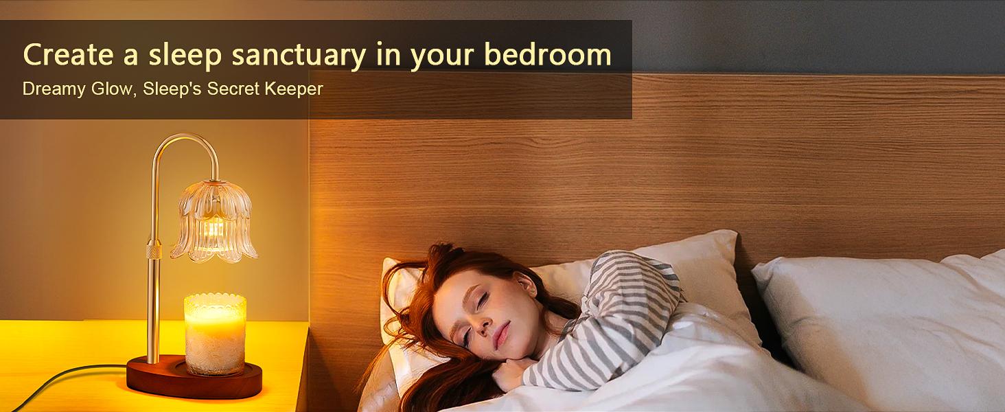Flower-shaped candle warm light strip with timer function: aromatherapy candle heating light, unique glass lamp, adjustable height, suitable for bedroom decor; birthday gift, gifts for her and him, TikTok store spring/summer celebrations Home Decoration