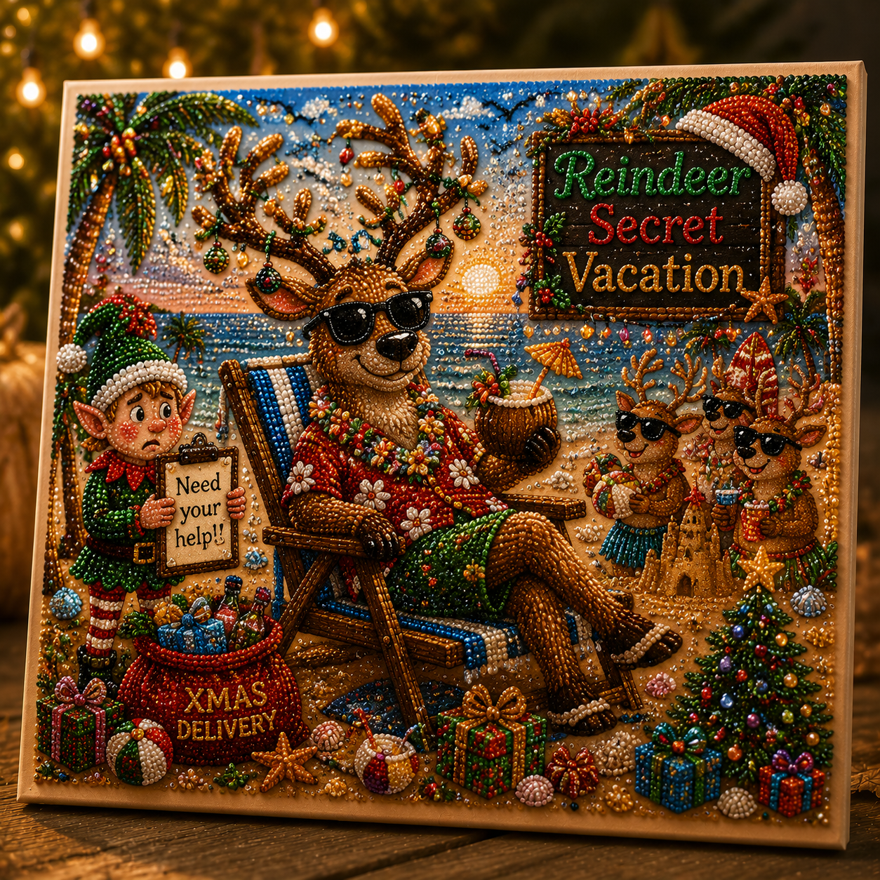 🎄 Christmas Secret Collection ✨ Magical Holiday Diamond Painting Art Kit