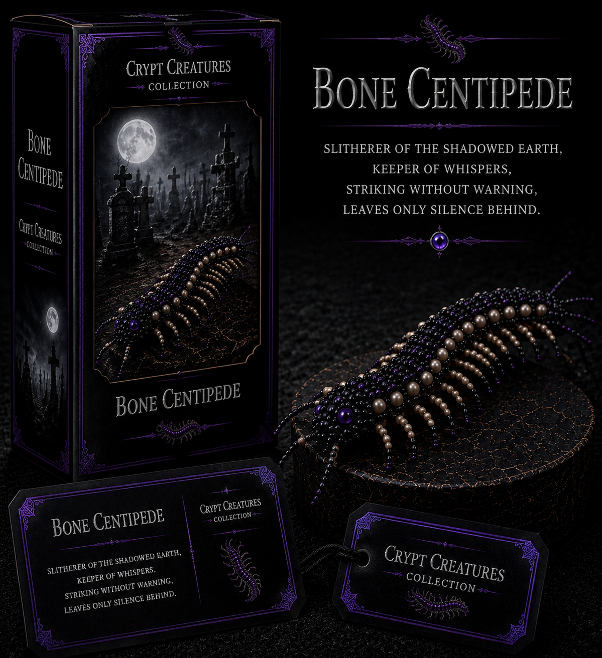 🔥LAST DAY：BUY 3 GET 1 FREE 🐈‍⬛ Create Your Own Crypt Creatures – 12 Dark Fantasy Collectibles!