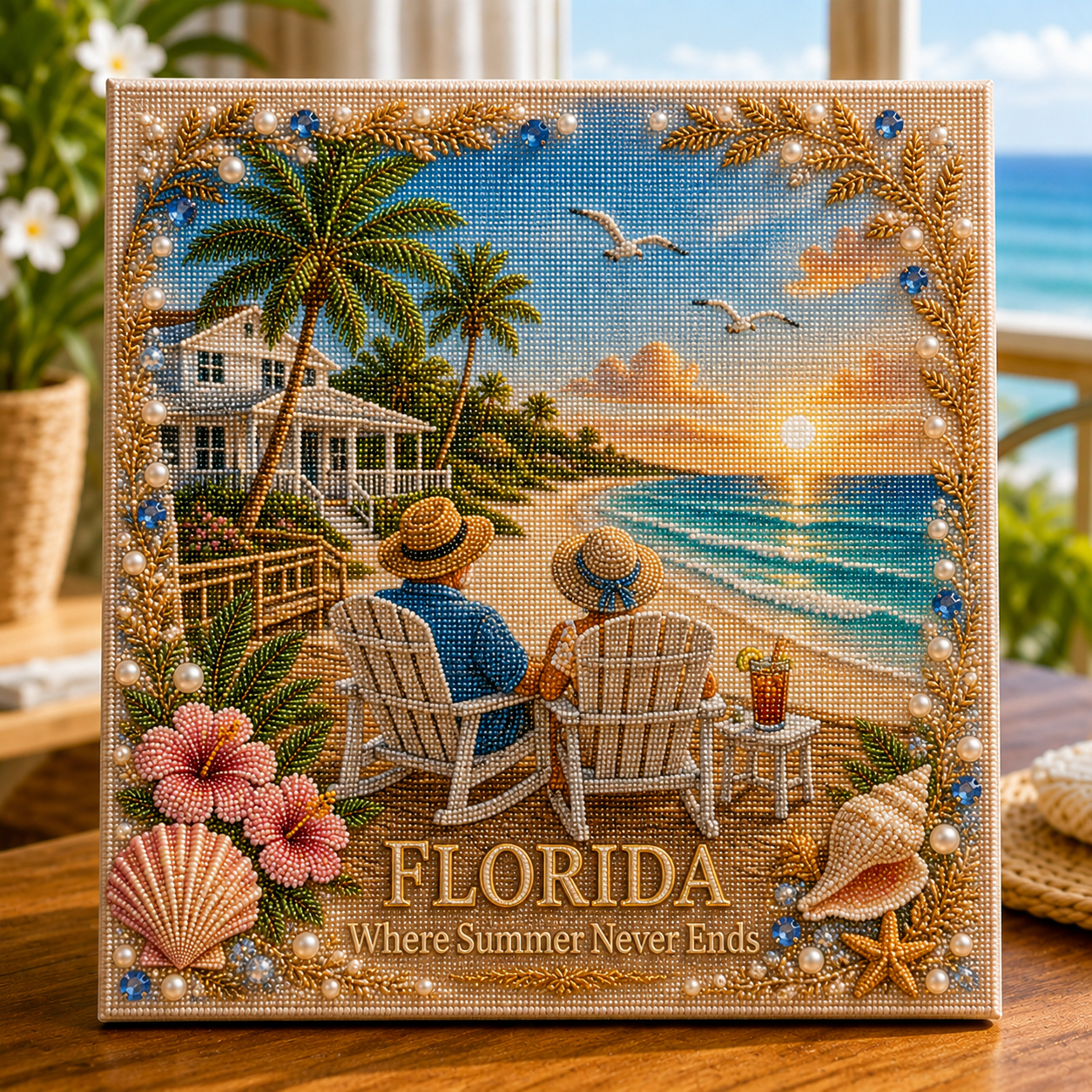 🗽 American Landmark Collection Crystal Art DIY Kit