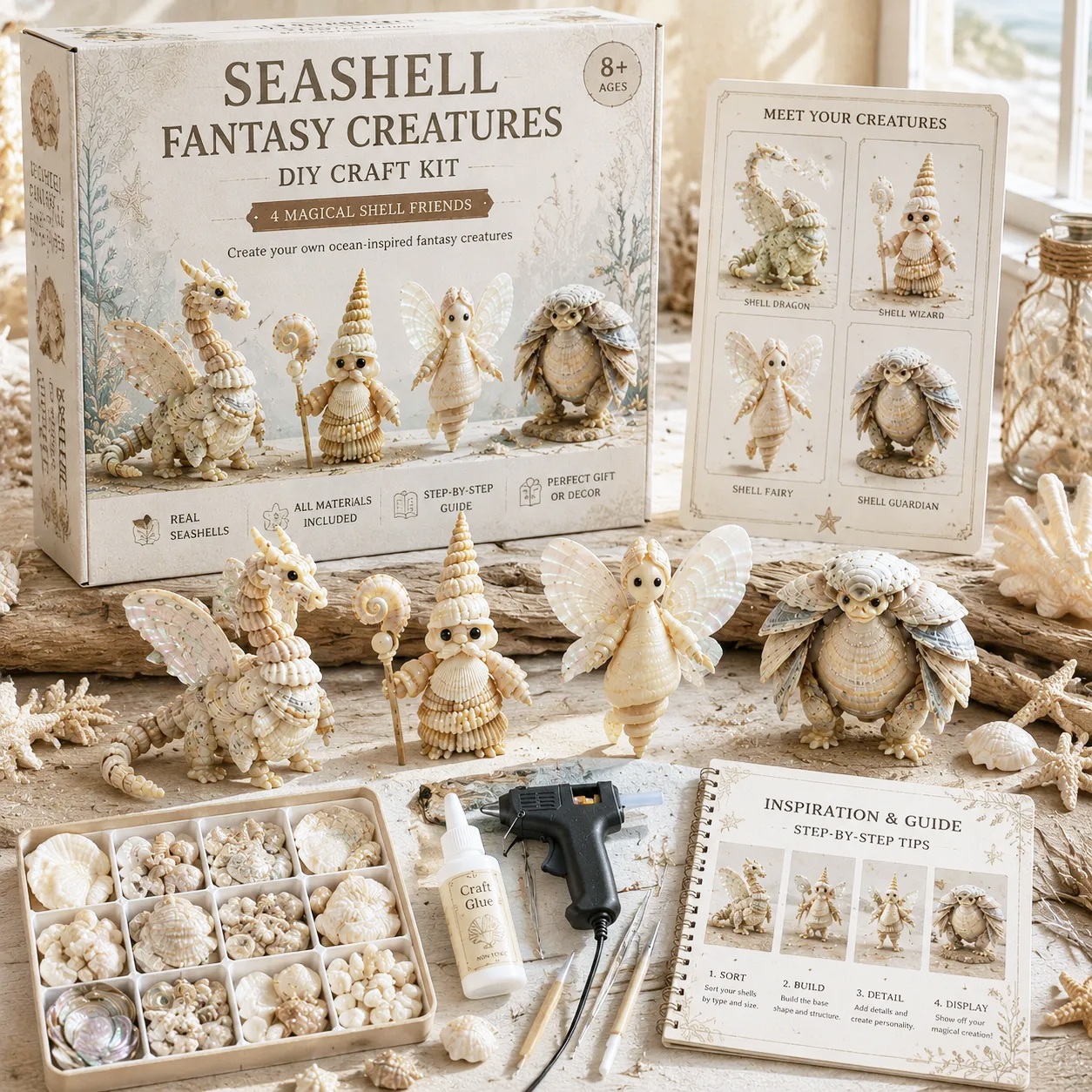 Seashell Fantasy Creatures – DIY Craft Kit