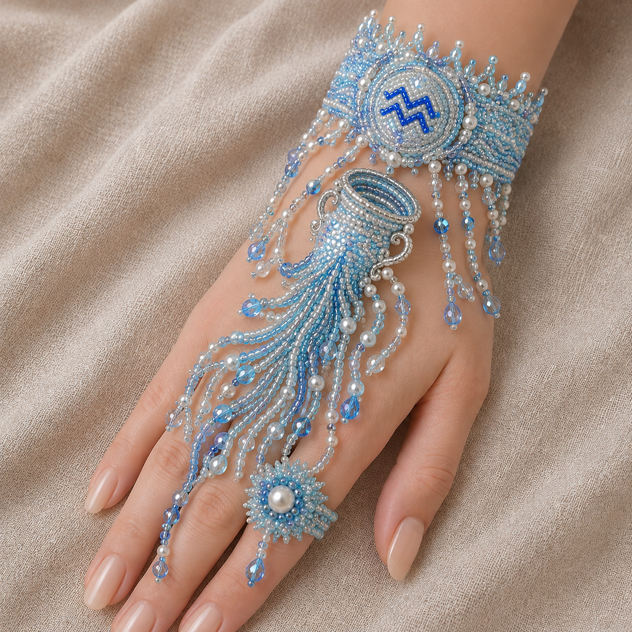 🔥 49% OFF – Zodiac DIY Beaded Hand Bracelet Kit – Create Your Celestial Wearable Art
