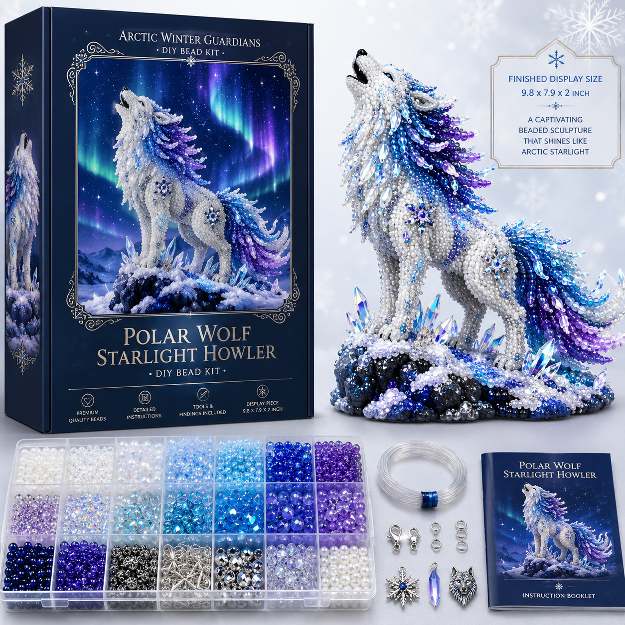 Arctic Winter Guardians DIY Bead Kit Collection – Build Your Own Crystal Mythical Creature