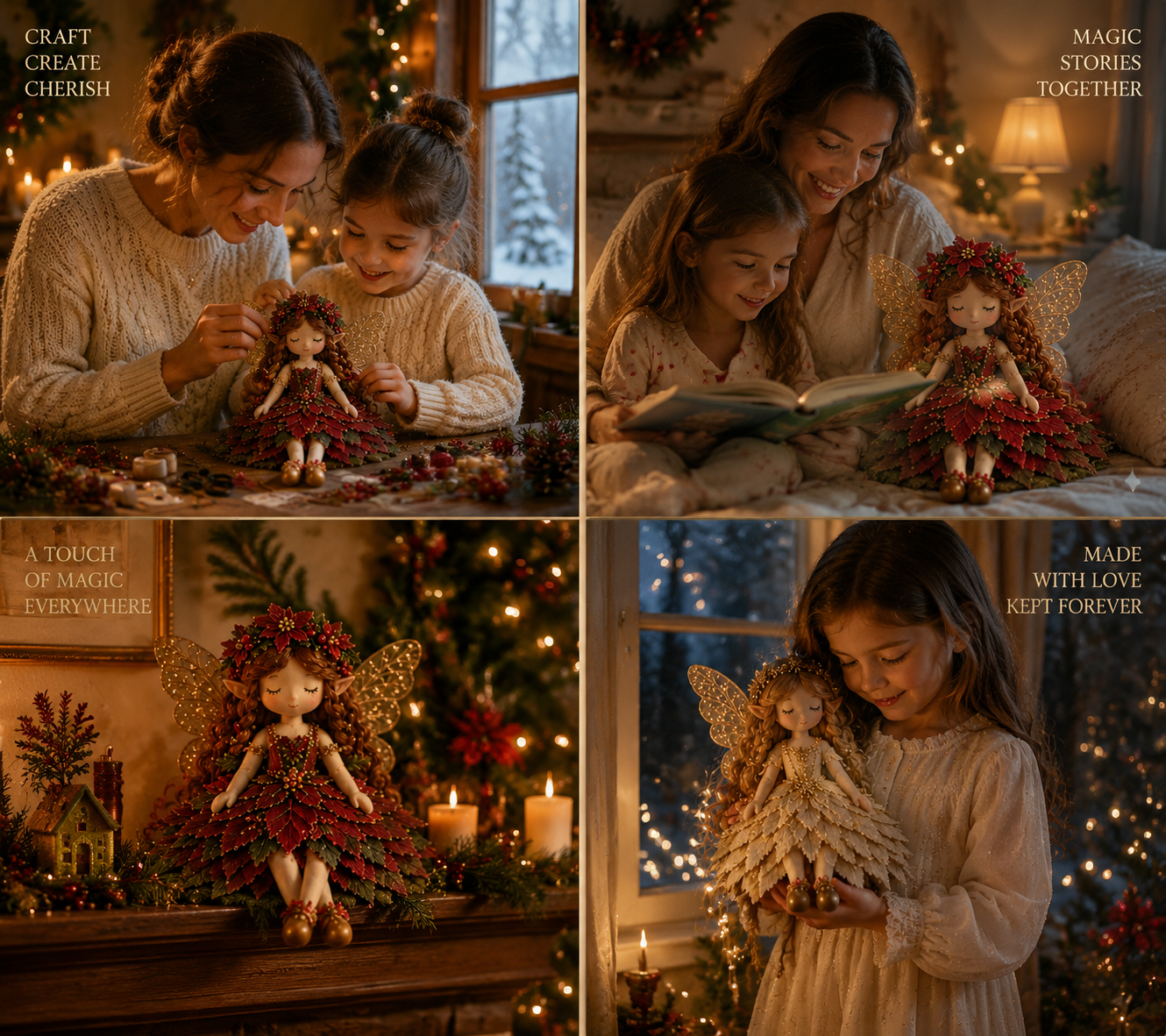 ✨ Christmas Magic Patchwork Fairy DIY Kit